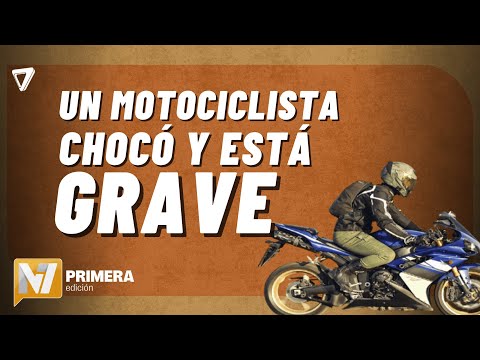 Un MOTOCICLISTA está GRAVE tras sufrir un accidente en Godoy Cruz