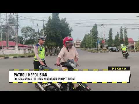 Polisi Amankan Puluhan Kendaraan Knalpot Brong