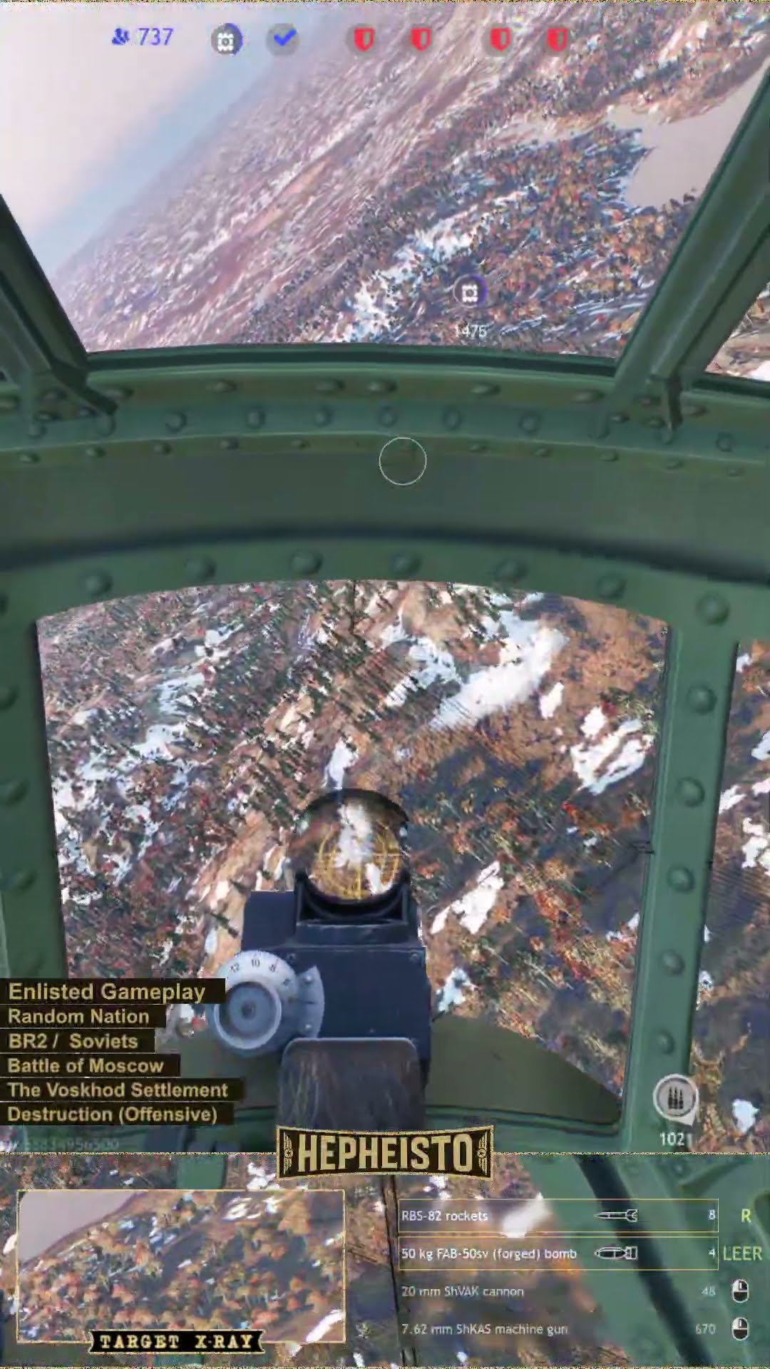 Pilot eliminates Plane Bf 109 E-7/U2 with 20mm ShVAK Cannon
