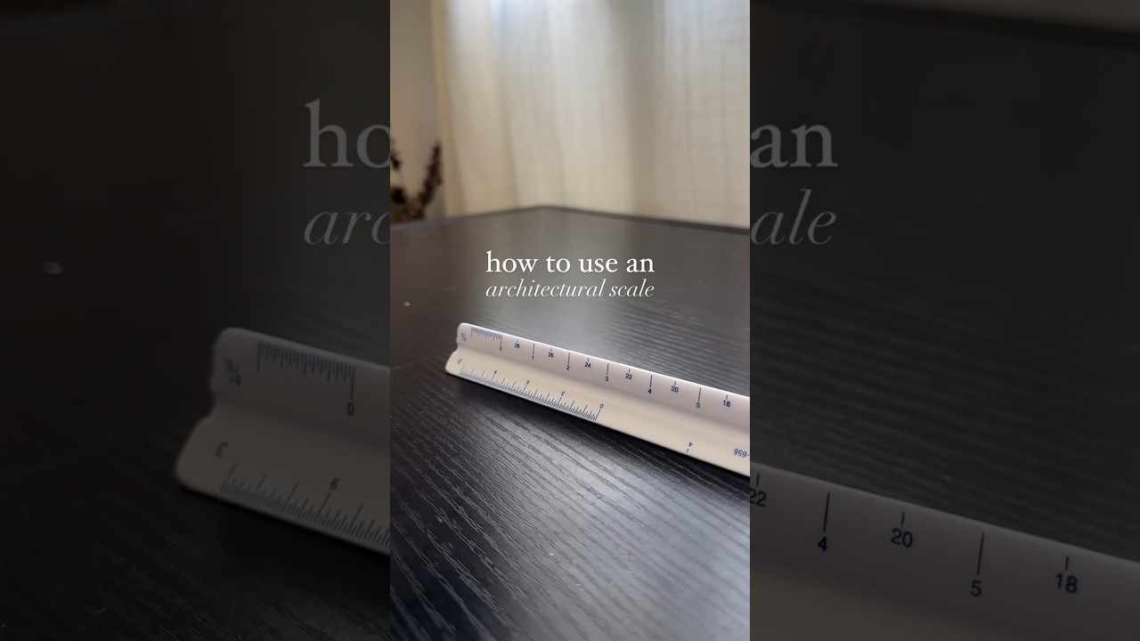 how to read an architectural scale #drafting #interiordesign #architecture #interiordesignstudent