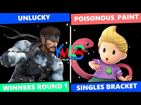 KML Summit 3: Winners Bracket - Unlucky (Snake, Hero) Vs Poisonous_paint (Lucas) SSBU Singles