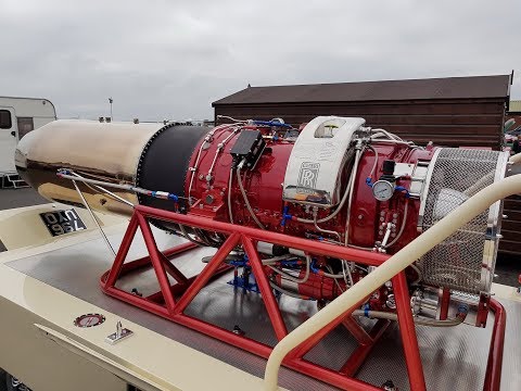 Santa Pod Flame & Thunder 2017 - Oklahoma Willy Jet Bus