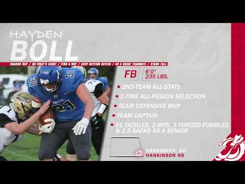 Hayden Boll (FB, 6-0, 235, Hankinson, N.D./Hankinson HS)