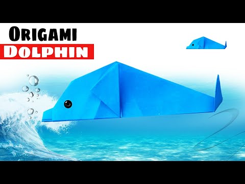 How to Make Origami Dolphin Easy For kids / Nursery Craft Ideas / Paper Craft Easy