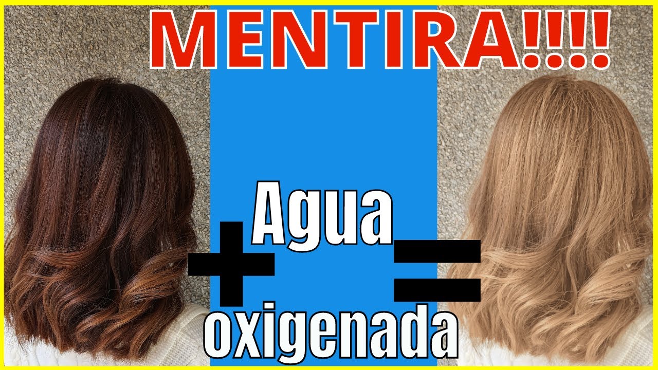Qué pasa si queremos ACLARAR ?? el cabello con AGUA OXIGENADA