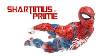 Marvel Legends Spider-Man PS4 GamerVerse Video Game GameStop Exclusive Action Figure Toy Review