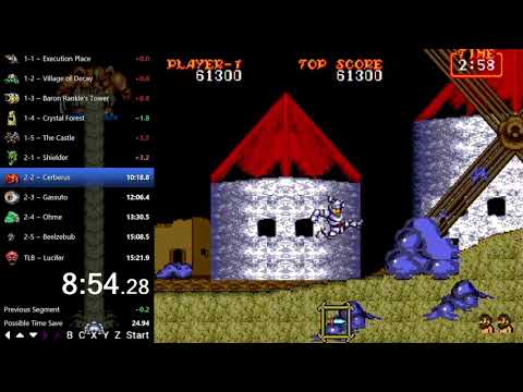 Ghouls 'n Ghosts Any% Genesis/MD in 14:59 [World Record]