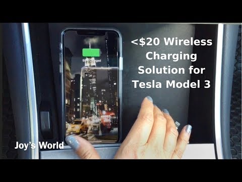 Cheap Qi Wireless Charging For Tesla Model 3 - DIY Video