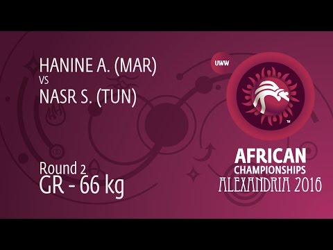 Round 2 GR - 66 kg: S. NASR (TUN) df. A. HANINE (MAR) by TF, 0-0
