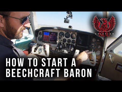 🛫 How to Start Up Beechcraft Baron | Startup And Takeoff Step By Step