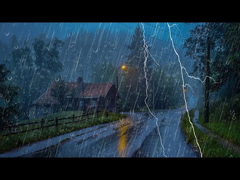 Sonido de Lluvia Relajante para Dormir en 11 minutos - Lluvia y Truenos en Techo , Relax #151
