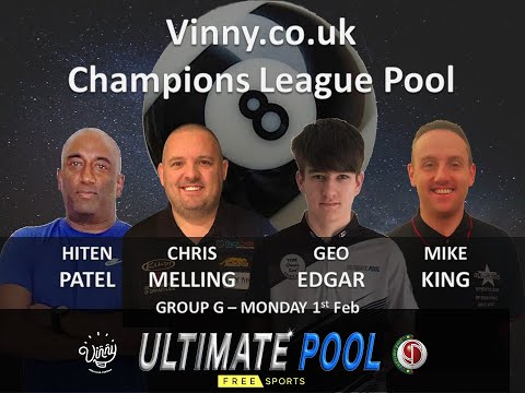 Chris Melling v Geo Edgar Group 7 Vinny co uk Champions League Pool