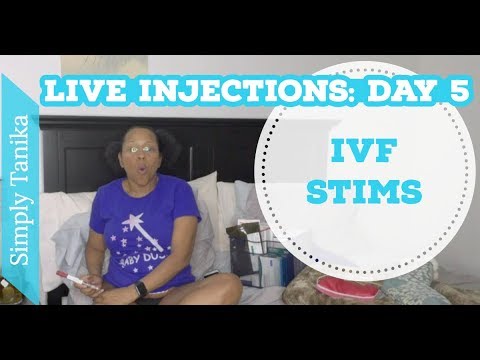 Live IVF Stim Injections Day 5 Video