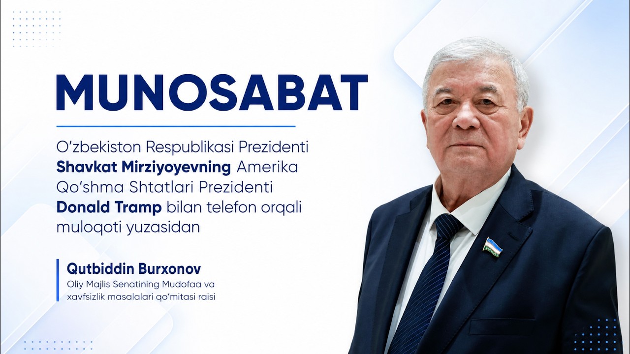 Senator Qutbiddin Burxonov munosabati