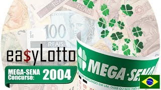 Resultado MEGA SENA 2004 13/01  🍀