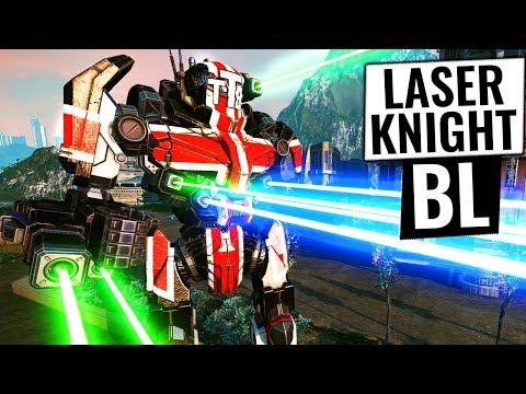 NEON KNIGHT - Black Knight Laser Build - Mechwarrior Online 2018 MWO - TTB
