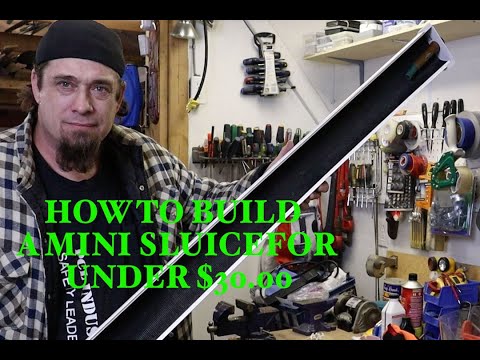 How to build a gold clean up sluice(under $30) in 2021!