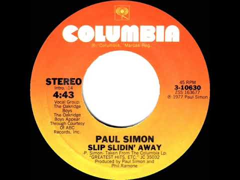 1978 HITS ARCHIVE: Slip Slidin’ Away - Paul Simon (stereo 45)