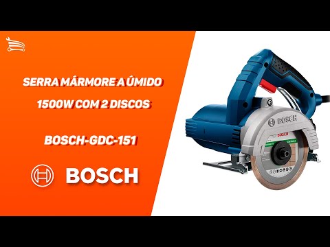 Serra Mármore a Úmido GDC 151 1500W  com 2 Discos  - Video