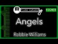 Angels (HIGHER +4) - Robbie Williams - Piano Karaoke Instrumental