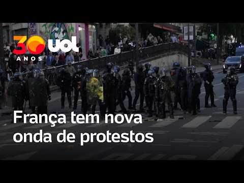 Protestos na França: polícia dispersa manifestantes com bombas de gás lacrimogêneo
