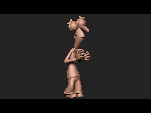 Sculpting full 3D Character for 3D printing in ZBrush Timelapse - INSIDE OUT FEAR