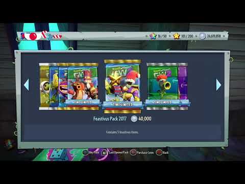 PVZ GW2 700 000 Feastivus Pack Opening 2017