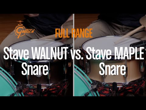 Maple vs Walnut | Gretsch 6.5x14 Stave Snare Comparison – Played by Archibald Ligonnière