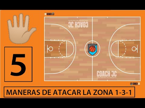 5 MANERAS de ATACAR LA ZONA 1-3-1 en BALONCESTO