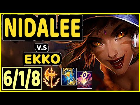 KIREI (NIDALEE) vs EKKO - 6/1/8 KDA JUNGLE GAMEPLAY - EUW Ranked MASTER