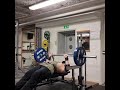 140kg bench press with close grip 10 reps for 5 sets easy,legs up
