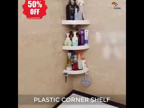 8 x 8inch (l x w) bathroom acrylic corner shelf