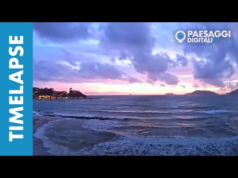 Venti di Libeccio sul Golfo dei Poeti (SP) la Vigilia di Natale 2020 - TimeLapse