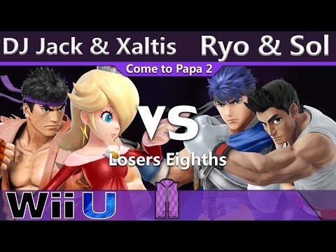 DJ Jack & ATR|Xaltis vs. Noble|Ryo & Noble|Sol - Wii U Doubles Losers Eighths - CTP2