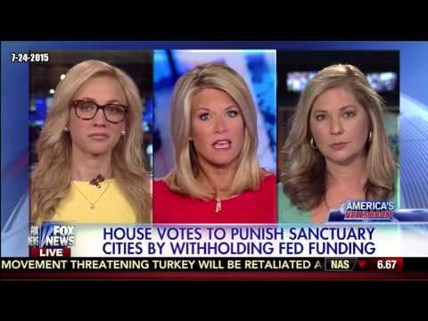 07-24-15 Kat Timpf on America's Newsroom - Sanctuary Cities Punished
