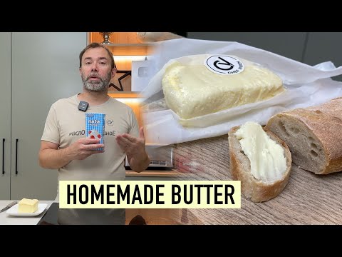 Homemade butter recipe in less than 10 minutes