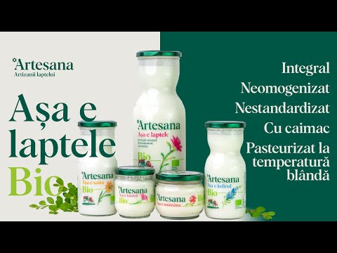Așa e laptele bio de la Artesana