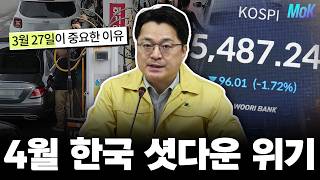 4월 한국 에너지 셧다운 위기