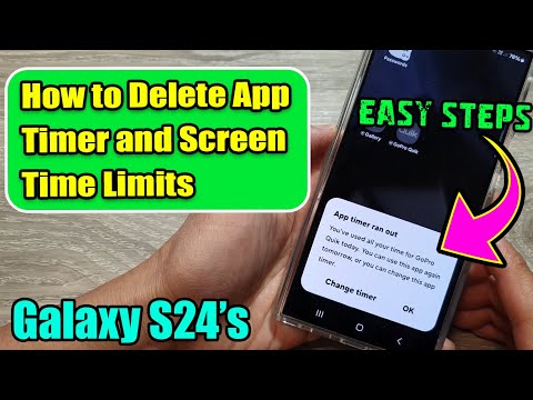 Galaxy S24/S24+/Ultra: How to Delete App Timer and Screen Time Limits