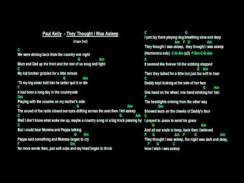 They Thought I Was Asleep - Paul Kelly
