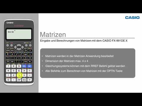 FX-991DE X - Matrizen