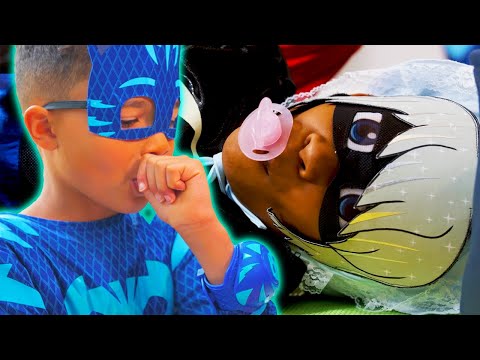 PJ Masks in Real Life 🍼 PJ Masks Babysitting Luna Girl?! 🍼 PJ Masks Official