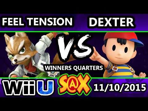 S@X 123 - Dexter (Ness) Vs. Feel Tension (Fox) SSB4 Winners Quarters - Smash Wii U - Smash 4