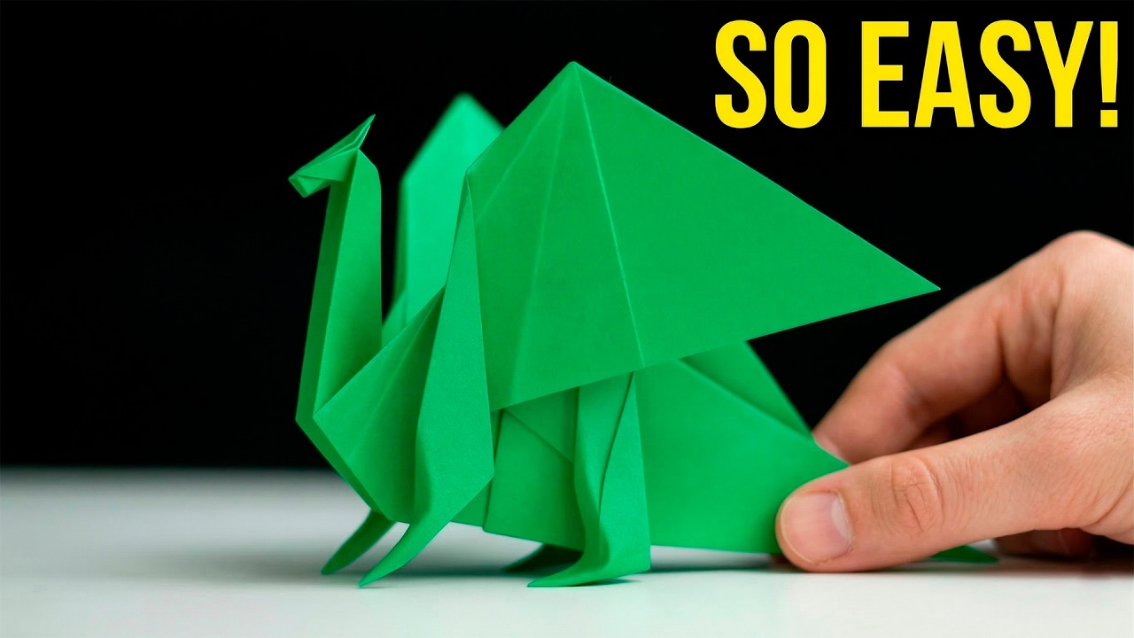 EASY Origami Dragon Tutorial (Step-by-Step)