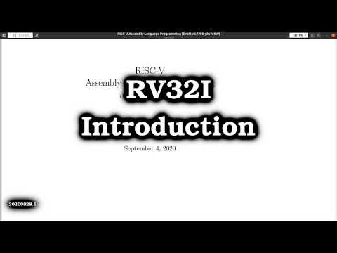 Introduction to RISC-V and the RV32I Instructions