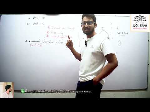 Economics - Unit 02 - Grade 12 - Demand & Supply - Day 01 - 2027 AL- English Medium - 2025.09.18