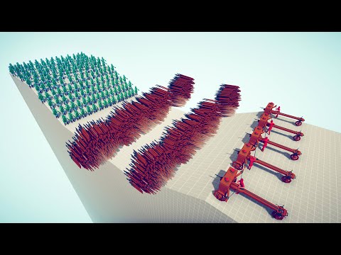 5x BALLISTA GODS vs 100x UNITS - Totally Accurate Battle Simulator TABS