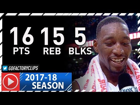 Bam Adebayo Full Highlights vs Raptors (2018.01.09) - 16 Pts, 15 Reb, 5 Blocks
