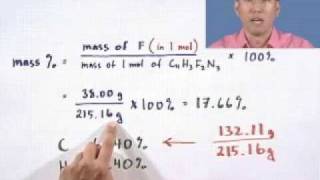 Calculating Mass Percent, Part 1 of 2, from Thinkwell Chemistry