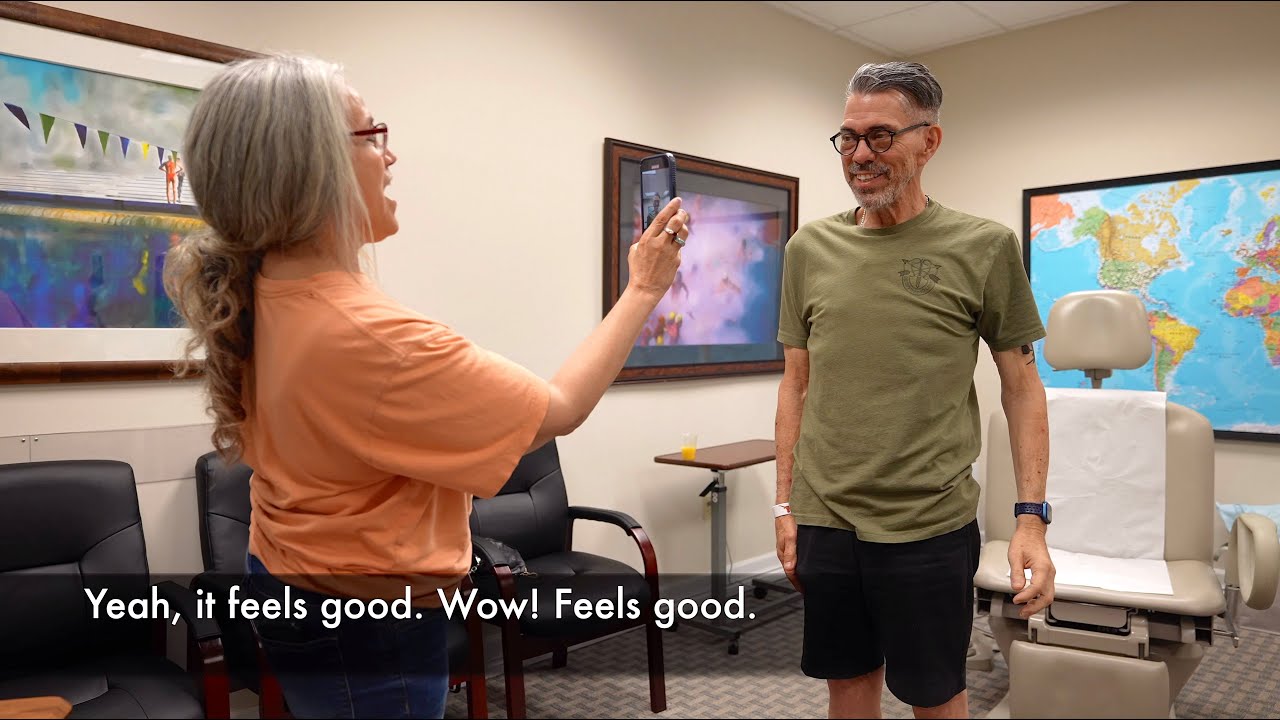 “Now I have great hope” after PSE treatment by Edward Tobinick, M.D., 1 year after stroke